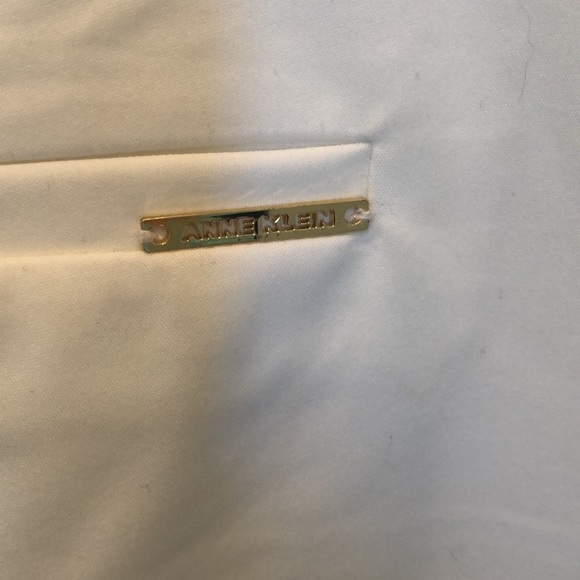 Anne Klein Women’s Classy White Gold Casual Classic Trousers Pants Size 10 - Picture 7 of 14